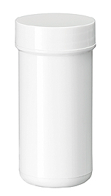 Zalfpot PLASTOBEL wit  PP 50ml met wit PP schroefdeksel