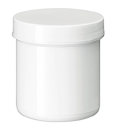 Zalfpot PLASTOBEL wit  GEDOPT  125ml PP in gesealde tray