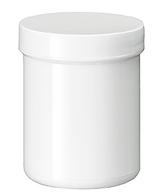 Zalfpot PLASTOBEL wit  GEDOPT  150ml PP in gesealde tray