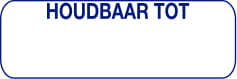 Strooketiket houdbaar tot 1.000 p. rol formaat 10 x 30 mm