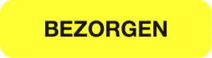 Strooketiket Bezorgen 750 p. rol formaat 12 x 44 mm
