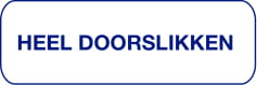 Strooketiket heel doorslikken 1.000 per rol formaat 10 x 30 mm