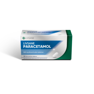 Paracetamol 500 mg filmomhulde ovale tabletten 
50 stuks LIVSANE
