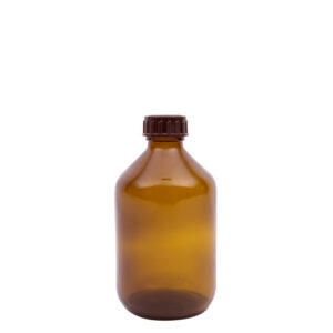 Medicijnfles bruin 300ml 28 mm gedopt