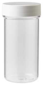 Tabletflacon PLASTOBEL transparant GEDOPT 50ml PS