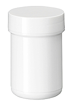 Zalfpot PLASTOBEL wit  GEDOPT  35ml PP in gesealde tray