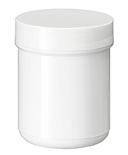 Zalfpot PLASTOBEL wit  GEDOPT  70ml PP in gesealde tray
