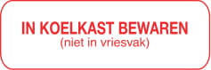 Strooketiket in koelkast bewaren (niet in vriesvak) 1.000 per rol formaat 10 x 30 mm