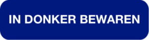 Strooketiket In donker bewaren 750 p. rol formaat 12 x 44 mm