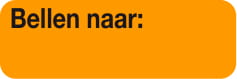 Strooketiket Bellen naar 1.000 p. rol formaat 10 x 30 mm