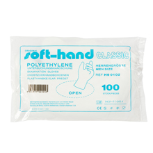 Softhand PE-handschoenen, geruwd voor heren