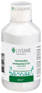 Chloorhexidine mondspoeling 0,12% zonder alcohol 300ml LIVSANE