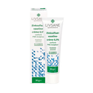 Zinksulfaatvaselinecrème 0,5% 30 gram (conform FNA receptuur) LIVSANE