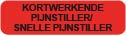Pijnstiller Kort/lang werkend
750 per rol, 12x44, Fluor rood