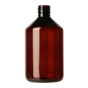 Medicijnfles PET bruin 500ml ongedopt 28mm