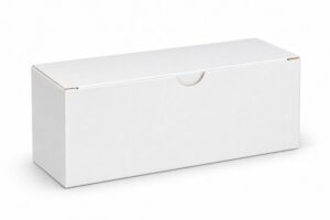 Vouwdoos blanco strip d van gerecycled karton
115x37x55mm 300grs GC1